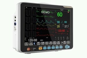 TECHNOCARE MEDISYSTEMS Heart Rate monitoring Touch Screen Multipara Monitor, 12.1", Model: TM-9009T