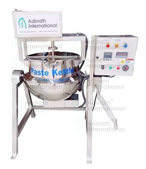 Stainless Steel Paste Kettle Mixer Machine, Capacity: 0-250 L