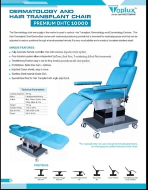 Fully Automatic Derma Chair