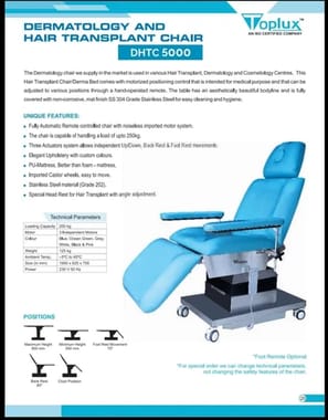 Electric Dermatology Chair