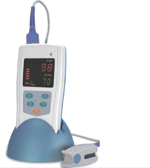 Dual Color LED Technocare Medisysteam Handheld Pulse Oximeter