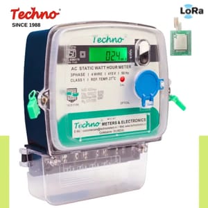 Three Phase Multifunction Lora Enable Electronic Energy Meter (With Lcd)