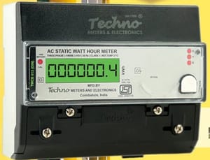 Three Phase Railing Mounting Energy Meter