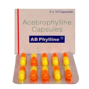 Acebrophylline 100 Mg Ab Phylline 100mg Capsules, 10 Capsule Per Strip, Prescription