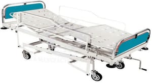 Mild Steel Adjustable Hospital Bed, Size/Dimension: 72x36x24