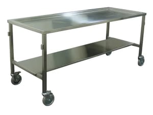 Science And Surgical White Autopsy Dissection Table