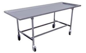 Science And Surgical White Mortuary Embalming Table