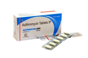 Azithromycin Tablets IP, 250 mg
