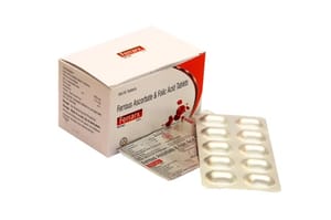 Iron Ferrous Ascorbate Folic Acid Tablets, Packaging Type: Box
