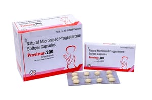 Natural Micronised Progesterone 200mg, Packaging Type: Box, Packaging Size: 10*1*10