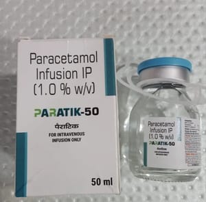 Paracetamol Infusion Ip (1.0% W/v) 50 ml GLASS BOTTLE