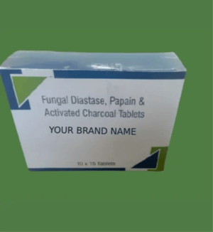 Fungal Diastase, Papain & Activated Charcoal Tablets