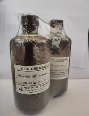 Vishal Diagnostic Liquid Blood Glucose Testing Biochemistry Reagent, Packaging Type: Bottle, Packaging Size: 1000 ml