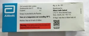 Udiliv 300mg (Ursodeoxycholic Acid Tablets I.P. 300mg, As Prescribed By Physician