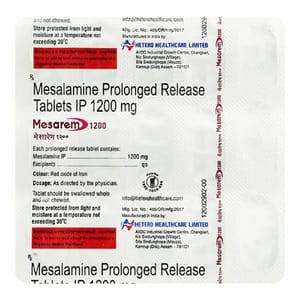 Mesalamine Prolonged Release Tablet, 1200 mg