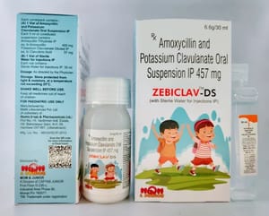 Zebiclav-DS Amoxycillin And Potassium Clavulanate Oral Suspension
