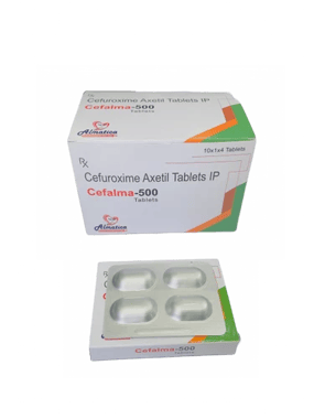Cefalma- 500 Cefuroxime Axetil Tablets, 500mg