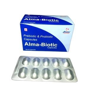 Alma-Biotic Prebiotic And Probiotic Capsules, For Clinical