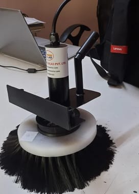 Nylon Low Voltage Motor Single Disc Motorized Cleaning Brush
