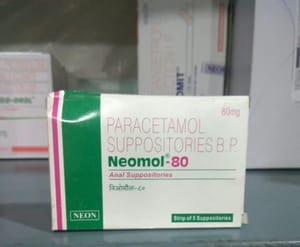 Neomol 80 Paracetamol Suppositories Tablets