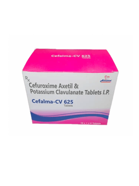 Cefalma - CV 625 Cefuroxime Axetil Potassium Clavulanate tablet, 625 mg