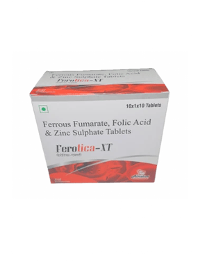 Ferrous Fumarate Folic Acid Zinc Sulphate, Packaging Type: Strips, Packaging Size: 10*1*10
