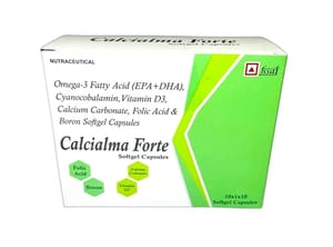 Omega-3 Fatty Acid Cyanocobalamin Vitamin D3 Calcium Carbonate Folic Acid Boron Softgel Capsules