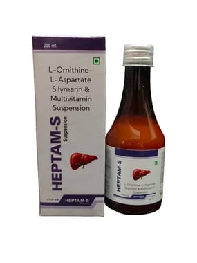 L-ornithine L-aspartate + Silymarin Syrup (Heptam-S )