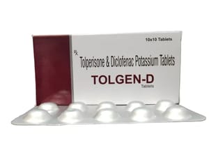 Tolperisone & Diclofenac Potassium Tablets (Tolgen D)