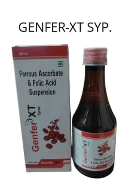 Ferrous Ascorbate 100mg, Folic Acid,Zinc Syrup (Genfer XT Syp)