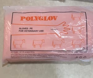 POLLY GLOVE Disposable Veterinary Gloves, Powder Free
