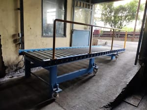 4.5 Meter Mild Steel Roller conveyor for Drum Pallet Handling, Roller Diameter: 88.9 Mm, Capacity: 3 Tph