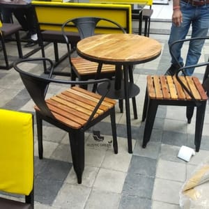 Outdoor Cafe Furniture Metal Set