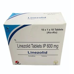 Linezolid Tablet IP, 600 mg