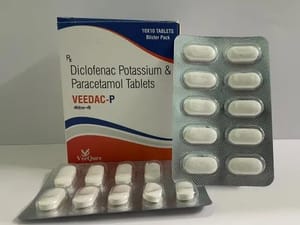Veedac-P (Diclofenac Potassium & Paracetamol Tablets)