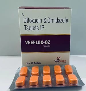 VEEFLOX-OZ (OFLOXACIN & ORNIDAZOLE TABLETS)