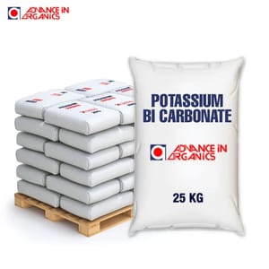 White POTASSIUM BI CARBONATE, Grade: Extra Pure, 25 Kgs Bag