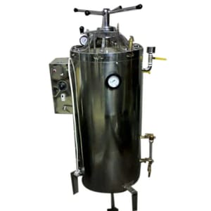Single Wall Stainless Steel Vertical Autoclave, Warranty: 1 Year