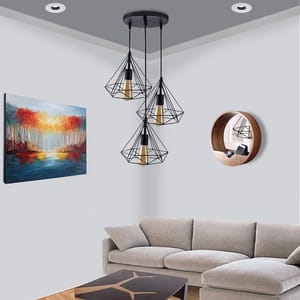 LED Iron Pradhuman Ceiling Lamp, For Decoration, 40 W