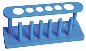 6 Holes Plastic Test Tube Stand, Packaging Type: Box Of Dozen