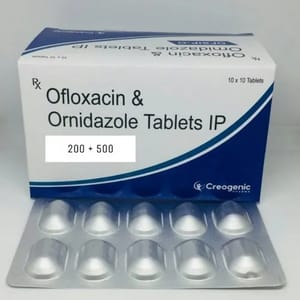 Ofloxacin 200 + Ornidazole 500 Tab