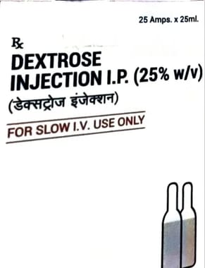 25ml Dextrose (Hydrous Dextrose 25%) Injection, USP