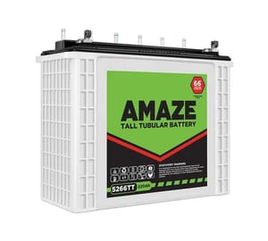 AMAZE 5266TT Tubular Inverter Battery (220 AH) (42+24) MONHTS