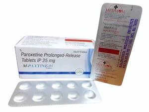 Paroxetine 25mg Prolonged Release Tablets.