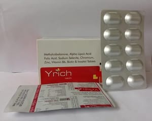 Methylcobalmin, Alpha Lipoic acid, Folic Acid with Vit B6 Tablets