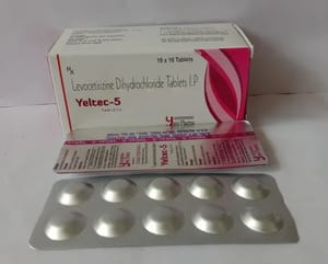 Levocetirizine Dihydrocloride 5 mg Tablet