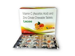Vitamin C (Ascorbic Acid)100mg And Zinc Citrate 5mg Chewable Tablet