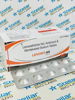 Acebrophylline(PR)200MG Montelukast Sodium 10mg Cetrizine Hydrochloride 5mg Tablet