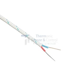Fiberglass/fiberglass thermocouple wire