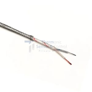 Fiberglass/fiberglass/ss braided thermocouple wire